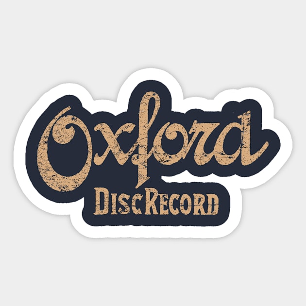 Oxford Records Sticker by MindsparkCreative